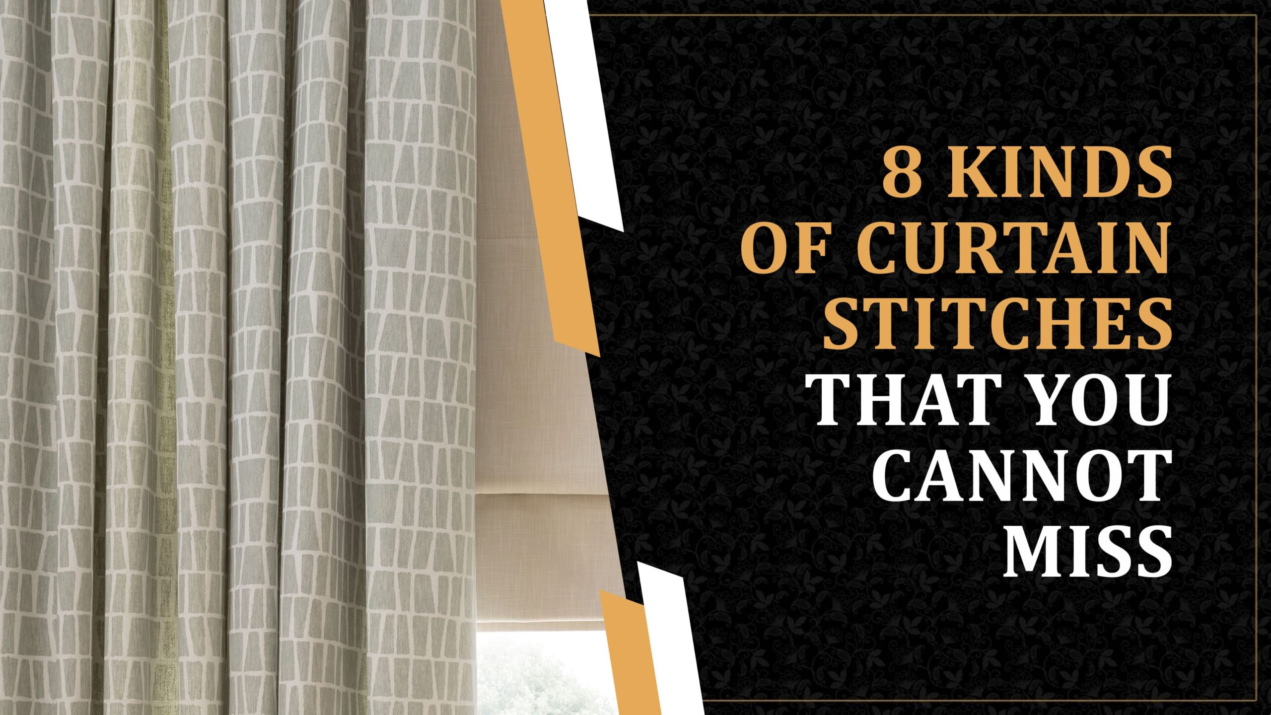 8 Kinds of Curtain Stitches that You Cannot Miss